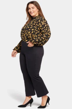 Relaxed Flared Jeans In Plus Size - Black Pearl 10 Relaxed Flared Jeans In Plus Size - Black Pearl -Nydj Apparel Shop WSTE8491 BLKPR 5