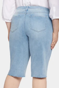 Kristie 80s Bermuda Denim Shorts In Plus Size - Afterglow -Nydj Apparel Shop WSUQ8530 AFTRG 6