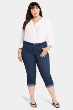 Marilyn Straight Crop Jeans In Plus Size - Inspire -Nydj Apparel Shop WSUQCR2389 INSPR 4