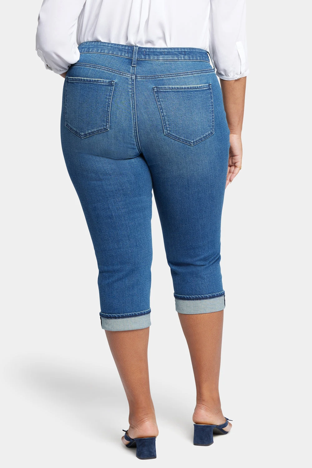 Marilyn Straight Crop Jeans In Plus Size - Windfall 2 Marilyn Straight Crop Jeans In Plus Size - Windfall - Image 2