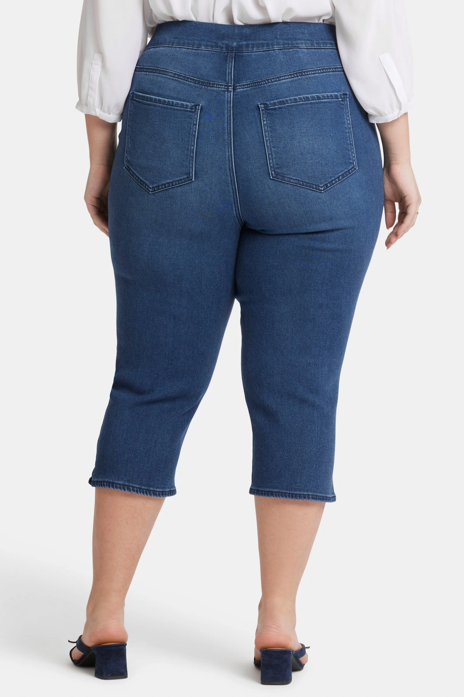 Dakota Crop Pull-On Jeans In Plus Size - Olympus 2 Dakota Crop Pull-On Jeans In Plus Size - Olympus - Image 2