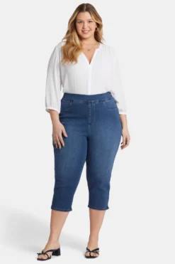 Dakota Crop Pull-On Jeans In Plus Size - Olympus 9 Dakota Crop Pull-On Jeans In Plus Size - Olympus -Nydj Apparel Shop WTCDCR8918A OLYMS 4