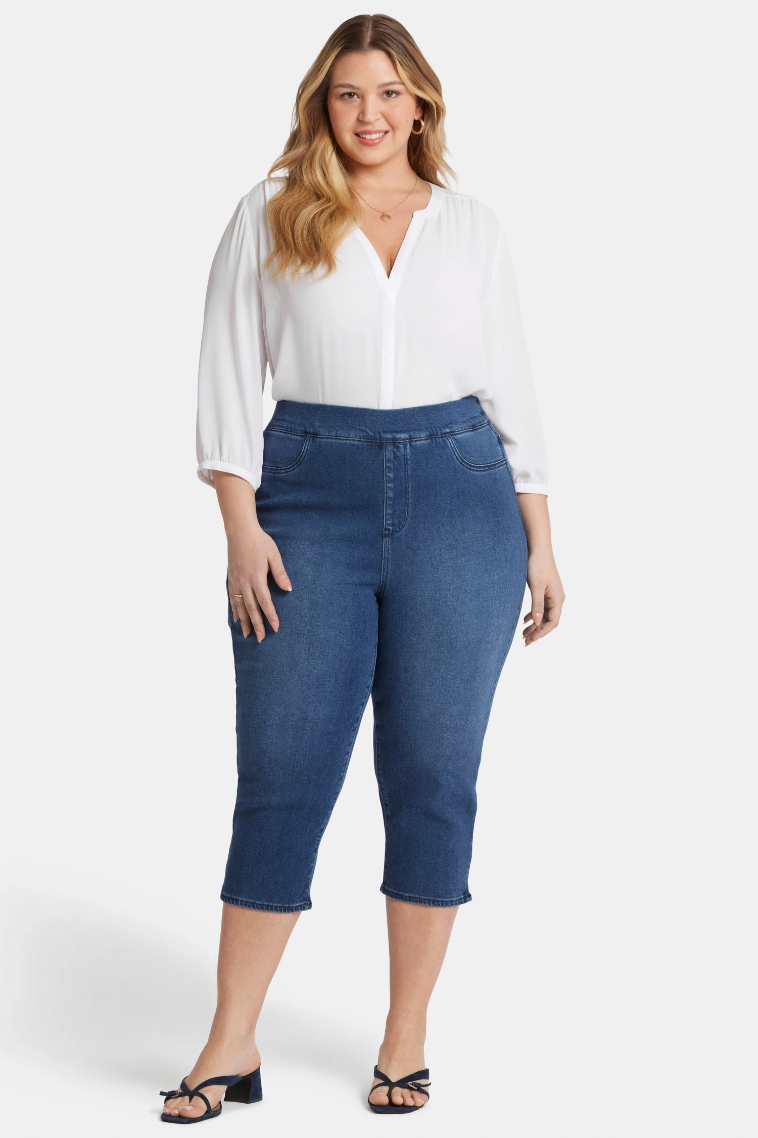Dakota Crop Pull-On Jeans In Plus Size - Olympus 4 Dakota Crop Pull-On Jeans In Plus Size - Olympus - Image 4