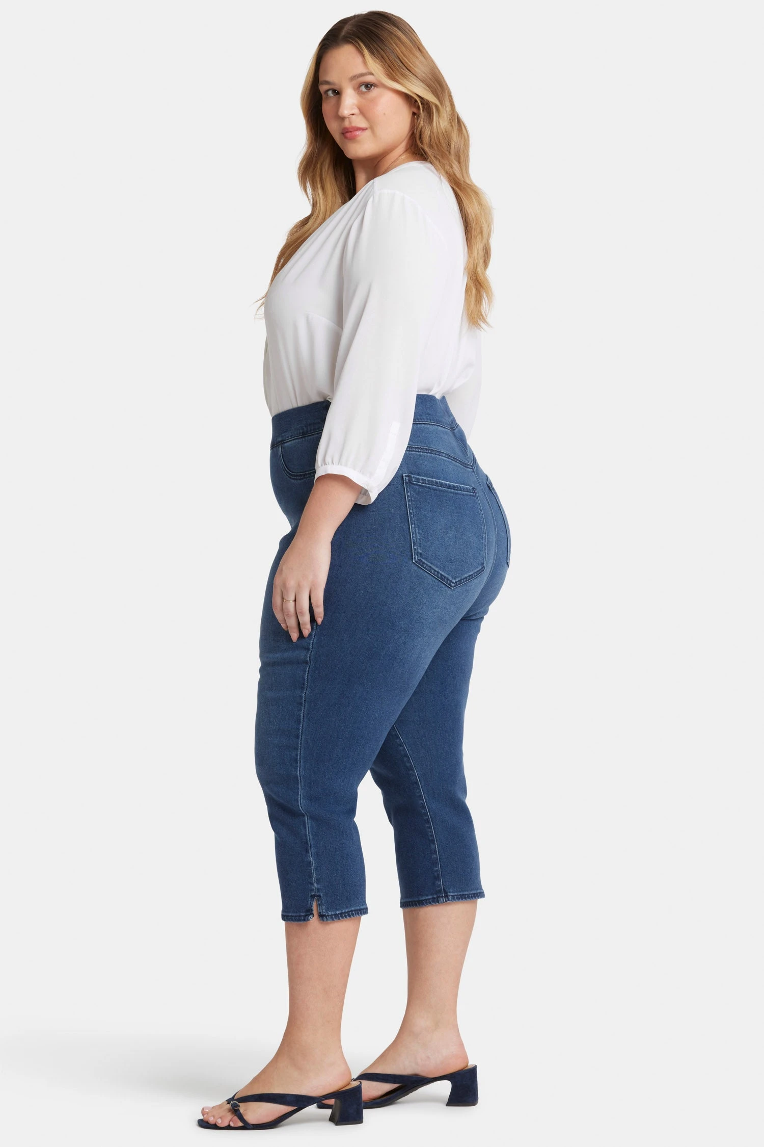 Dakota Crop Pull-On Jeans In Plus Size - Olympus 5 Dakota Crop Pull-On Jeans In Plus Size - Olympus - Image 5