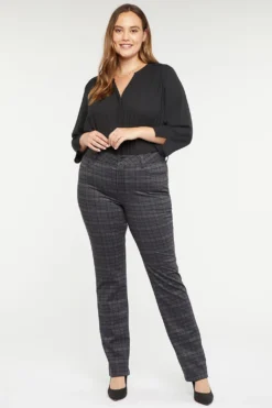 Marilyn Straight Pants In Plus Size - Hudson Plaid 9 Marilyn Straight Pants In Plus Size - Hudson Plaid -Nydj Apparel Shop WTPPMS2299 H1044 4 6457252a e574 432d b0bc ec3e13f50473