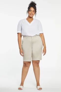 Bermuda Shorts In Plus Size - Feather