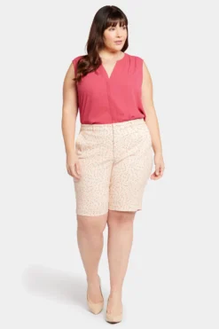 Bermuda Shorts In Plus Size - Sweet Home -Nydj Apparel Shop WTST3766 S2016 4