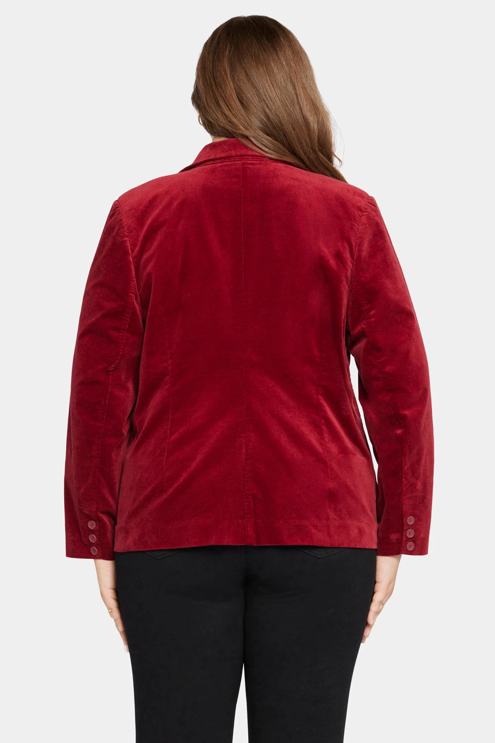 Classic Blazer Jacket In Plus Size - Boysenberry 2 Classic Blazer Jacket In Plus Size - Boysenberry - Image 2